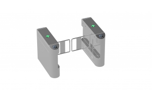 2臺(tái)單通道圓弧缺口擺閘