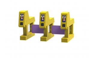 3臺(tái)幼兒園小木馬擺閘